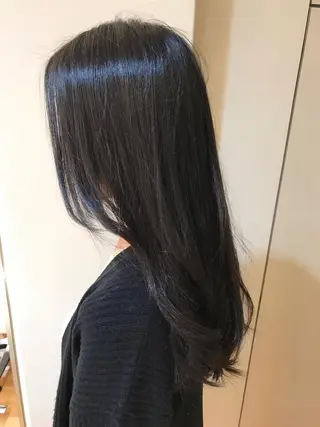 セミロング ロング カラー タジマ ヤスヒサのヘアスタイル