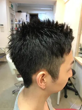 ショート メンズ 渋谷宮益坂 omoのヘアスタイル
