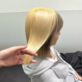 ミディアム カラー ✨髪質改善艶カラー✨ リュウトのヘアスタイル