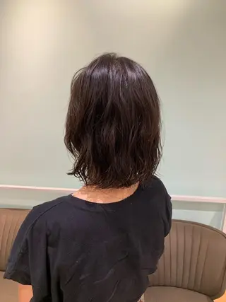 ミディアム 森山 佳小里/カラー /似合わせカットのヘアスタイル