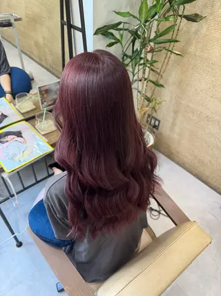 ロング カラー ブリーチなしwカラー /艶カラー/oukaのヘアスタイル