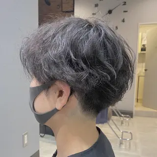 パーマ メンズ わたなべ りょうのヘアスタイル