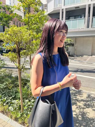 セミロング カラー eri kinjoのヘアスタイル