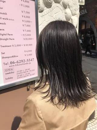 ミディアム カラー 髪質改善/艶髪 やまなかのヘアスタイル