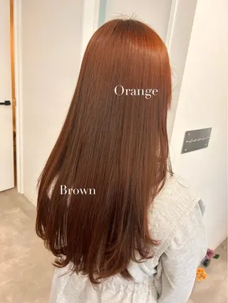 ロング 暖色･似合わせカラー (廣石沙英🎀)のヘアスタイル