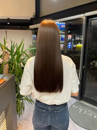 ロング カラー マキノ キョウカのヘアスタイル