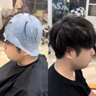 カラー メンズ 塚本/豊橋メンズ特化 パーマ、ヘッドスパのヘアスタイル