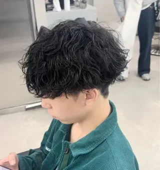 ショート カラー パーマ 福井祥太／海外風 /プードルパーマのヘアスタイル