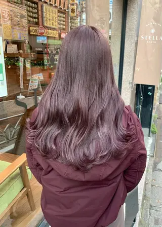 セミロング カラー 矢野 晃平のヘアスタイル
