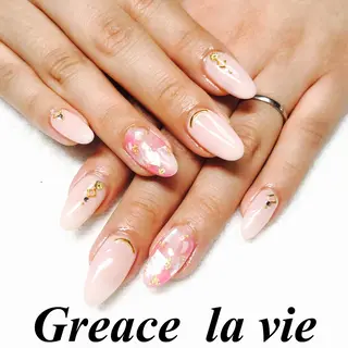 セミロング カラー パーマ ヘアアレンジ キッズ ネイル マツエク・マツパ Greace  la vieのネイルデザイン