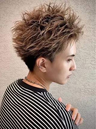 ショート メンズ 大人メンズパーマ メンズ特化　萱原大幹のヘアスタイル