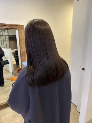 ロング カラー 透明感カラー レイヤーカット りなのヘアスタイル