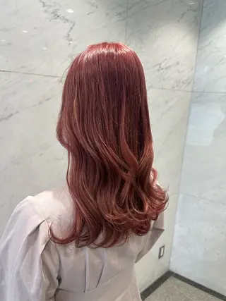 セミロング カラー 古田 昂也のヘアスタイル