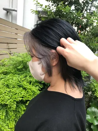 ミディアム カラー ヘアセット/メンズ パーマChihoのヘアスタイル