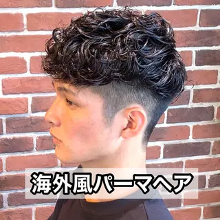 ショート パーマ メンズ メンズパーマ&メンズ 縮毛矯正/平野/渋谷のヘアスタイル