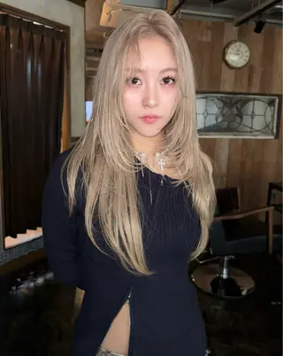 ロング ブリーチ/ハイトーン 心斎橋/honokaのヘアスタイル