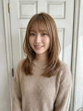 セミロング Aroma hair 🌙tanakaのヘアスタイル