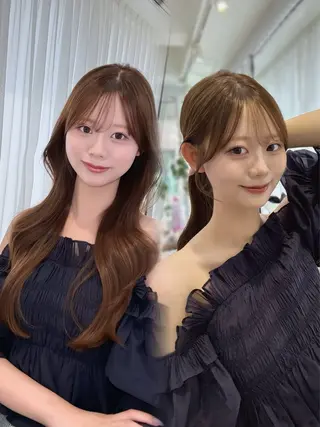 ロング 中顔面短縮 顔まわり新田大翔のヘアスタイル