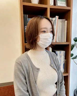 ショート Paddle所属・似合わせレイヤー/ ニュアンスパーマ高倉のヘアスタイル