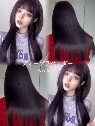 ロング ハイトーン/デザイン /enne/あこ🦖のヘアスタイル