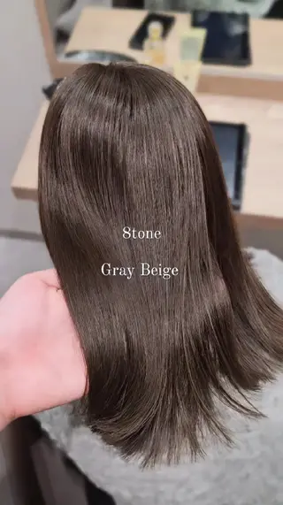 ミディアム カラー 縮毛矯正をしている人 のためのカラーのヘアスタイル