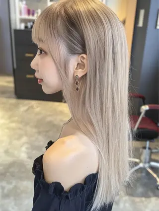 ロング カラー 森山 謙斗のヘアスタイル