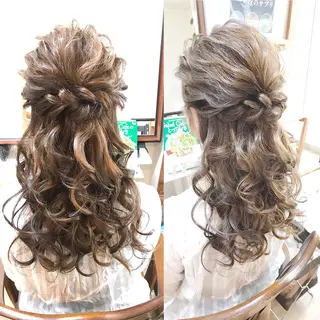 ロング ヘアアレンジ 早朝✨ヘアセット 着付け/清水玲歌のヘアスタイル