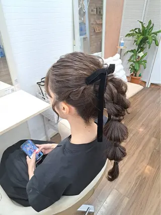 ヘアアレンジ GLOSS 心斎橋 山上のヘアスタイル