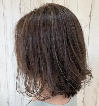 ミディアム カラー 心斎橋韓国ボブ 好原良真のヘアスタイル