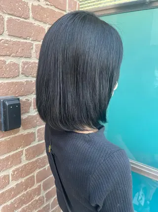 ミディアム カラー パーマ メンズ キッズ ネイル マツエク・マツパ アイブロウ 久木原 ゆりのヘアスタイル