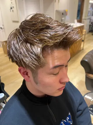 ショート カラー メンズ 新宿メンズ人気No1 仙頭 由範のヘアスタイル