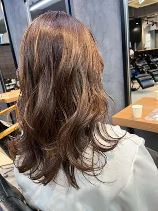 ロング カラー ヘアアレンジ キッズ ネイル マツエク・マツパ 透明感カラー🤎 ゆりのヘアスタイル