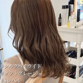 セミロング カラー モテ前髪 タゴメ シンヤのヘアスタイル