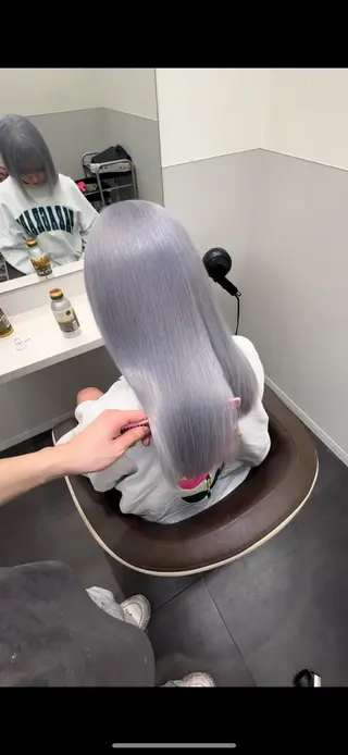 セミロング カラー ダブルカラー特化💍 tiam💍韓国ヘアのヘアスタイル
