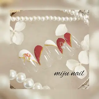 ネイル ❁miju nail 大人上品/自爪育成のネイルデザイン