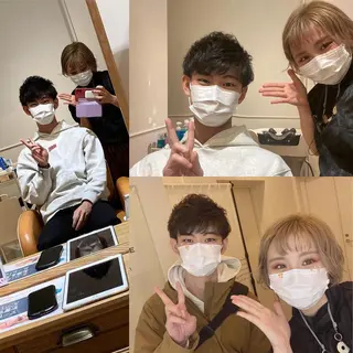 ショート カラー メンズ キッズ ✂︎ショート、ボブ、 レイヤー🩵YUMIのヘアスタイル