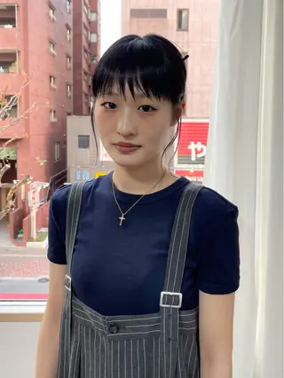 セミロング 園田 渉 ◤SHIKIO◢のヘアスタイル