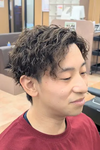 ショート パーマ 理容プラージュ燕三条 福井のヘアスタイル