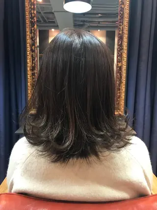ミディアム カラー 縮毛矯正×髪質改善 店長　DAITOのヘアスタイル