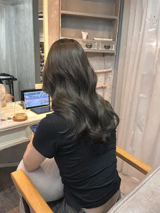 セミロング カラー 韓国系/ダブルカラー /トグチリンカのヘアスタイル