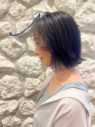 ショート カラー ヘアアレンジ Yuzuha .のヘアスタイル