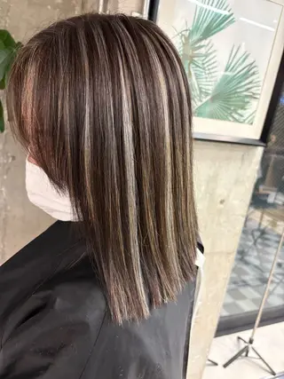 ミディアム カラー ♡ハイライトカラー shinri♡のヘアスタイル