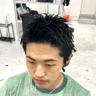 ショート メンズ 柏メンズカットパーマ NO.1タイチのヘアスタイル