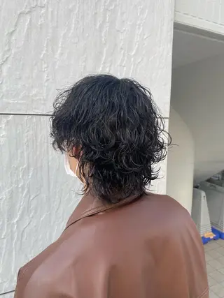 ミディアム カラー パーマ ヘアアレンジ メンズ キッズ ネイル マツエク・マツパ アイブロウ 🔥漢髪特化メンズ マネージャーYUKIのヘアスタイル