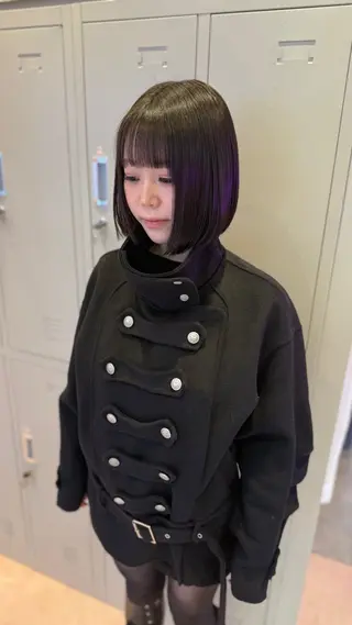 ミディアム 艶髪特化矯正カット ✨️MOMOEのヘアスタイル