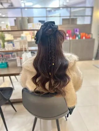 ヘアアレンジ 🎀ゆづき🫧 透明感/アレンジ🫧のヘアスタイル