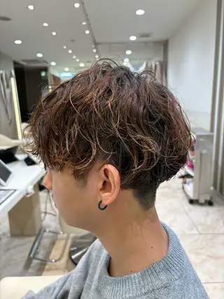 パーマ メンズ 🌼丸みボブ🌼 ショート　柏木結太のヘアスタイル