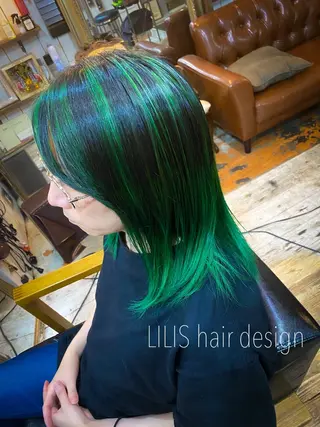 セミロング カラー メンズ LILIS hair designのヘアスタイル