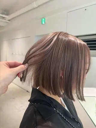 ミディアム カラー Louwe 小島のヘアスタイル