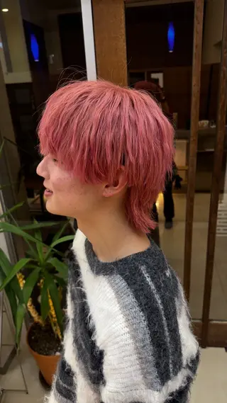 ショート ボブ/縮毛矯正/ ブリーチ/岩永さみらのヘアスタイル